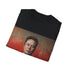 Charcoal cotton crew neck t-shirt with Elon Musk graphic