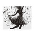 Explore the grace of dance with Dancer's Musical Notes Puzzle - a charming jigsaw with a dancer silhouette and musical notes