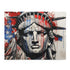 Colorful American Flag Jigsaw Puzzle - Patriotic Home Decor Game
