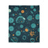 Deep Space Cosmic Nebula Seamless Plush Fleece Throw Blanket - View 7 | Prints With Passion