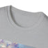 Charcoal cotton T-shirt with watercolor Tower Bridge graphic
