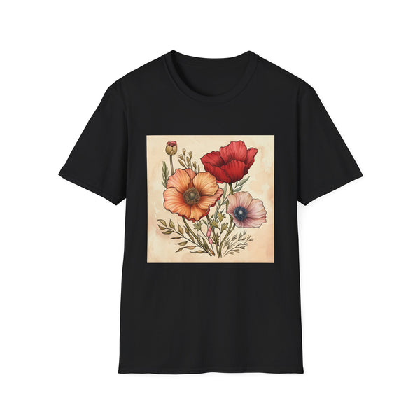 Blooming Brilliance: Hand-Drawn Floral T-shirt
Whispering Petals: Hand-Drawn Florals T-shirt
Flourish: Botanical Sketches T-shirt | T-Shirt | DTG, Men's Clothing, Regular fit, T-Shirts, Unisex, Women's Clothing | Prints with Passion