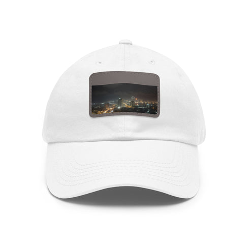 Midnight in Lagos Baseball Cap with rectangle White/Light Brown patch.