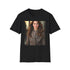 Charcoal cotton T-shirt featuring Kate Middleton's grace in a timeless design