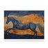 Abstract horse texture puzzle for art and animal lovers.