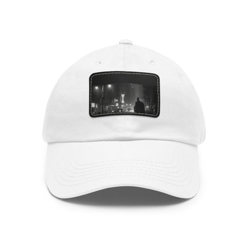 Dark Knight Gotham City Cap in White with Bat Symbol Patch.
