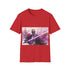 Mace Windu Purple Lightsaber Tee Charcoal Cotton Crew Neck T-shirt