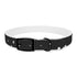 Celestial black onyx dog collar with constellation stars pattern for medium dogs.