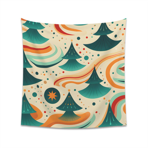 Ocean Groove Marine Tapestry: Retro Surf Vibes and Psychedelic Colors, Perfect for Any Space