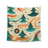 Ocean Groove Marine Tapestry: Retro Surf Vibes and Psychedelic Colors, Perfect for Any Space