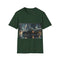 Black Gotham City Batmobile Tee, cotton crew neck, regular fit t-shirt.