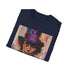 Charcoal cotton crew neck Willy Wonka T-shirt in size Small.