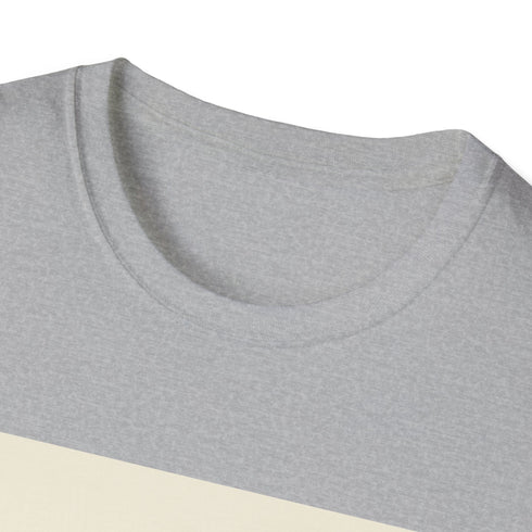 Minimalist charcoal mountain sunrise t-shirt, DTG print, men's/women's, regular fit.