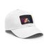 Vibrant neon hamster cap with cute watercolor design and rectangle patch.