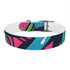 Bright Neon Graffiti Dog Collar for Trendy Medium-Sized Pets