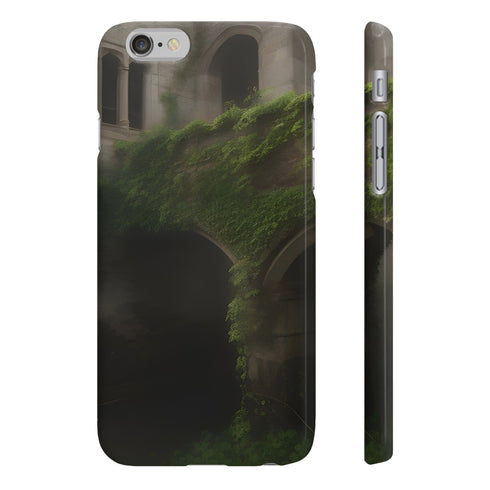 Enchanted Ruins slim iPhone 7 Plus glossy phone case.