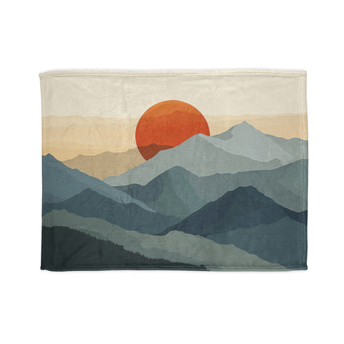 Sunrise Summit Blanket: Tranquil dawn design, perfect for cozy nights.
