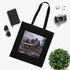 Rustic Mountain Cabin Black Cotton Tote Bag - Accessories for all seasons