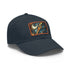 Fractal Fusion Baseball Cap in White with Light Brown Patch