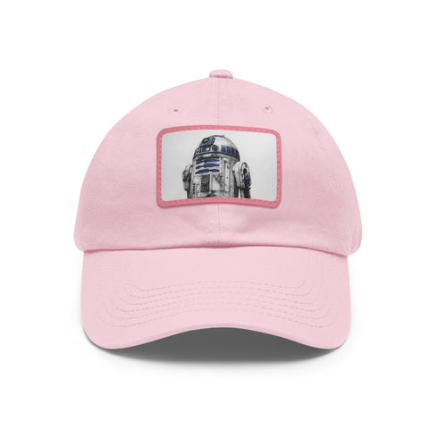 Galactic Droid Cap in White with Light Brown Patch Unisex Hat