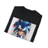 Charcoal Sonic watercolor t-shirt vibrant colors cotton crew neck regular fit