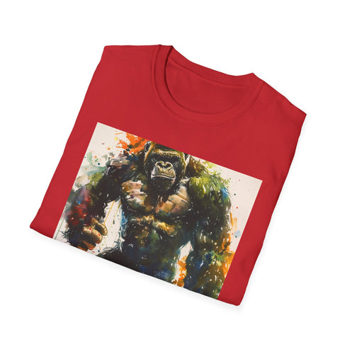 Charcoal cotton T-shirt featuring bold Kong artwork in a comfortable regular fit