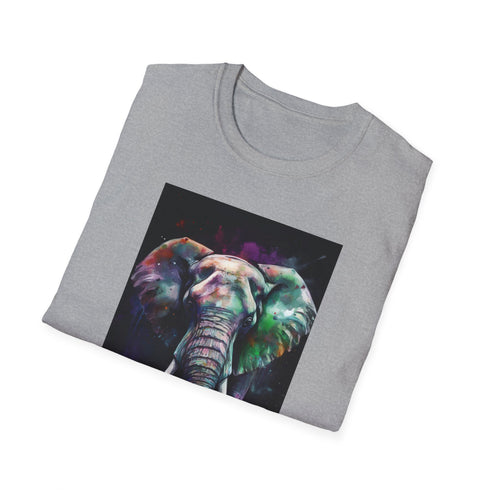 Charcoal Gentle Giant Elephant Tee with detailed graphic soft cotton crew neck