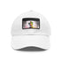 Neon watercolor baby Groot baseball cap, white/light brown rectangle shape.