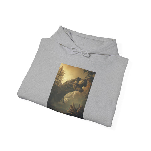 T-Rex Hoodie: Navy, Regular Fit, Dinosaur Graphic, Soft Fabric.