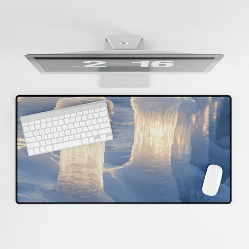 Ice Pillars Rising from Cosmic Sea Gaming XXL Extended Desk Mat