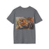 Chewbacca Watercolor Tee in Charcoal, Men's Small | Cotton Crew Neck Shirts