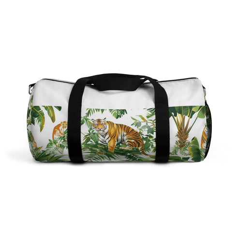 Jungle Safari Tiger Duffel Bag with Playful Tiger Pattern