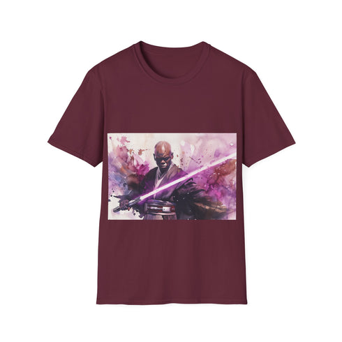 Mace Windu Purple Lightsaber Star Wars T-Shirt Cotton Crew Neck Regular Fit