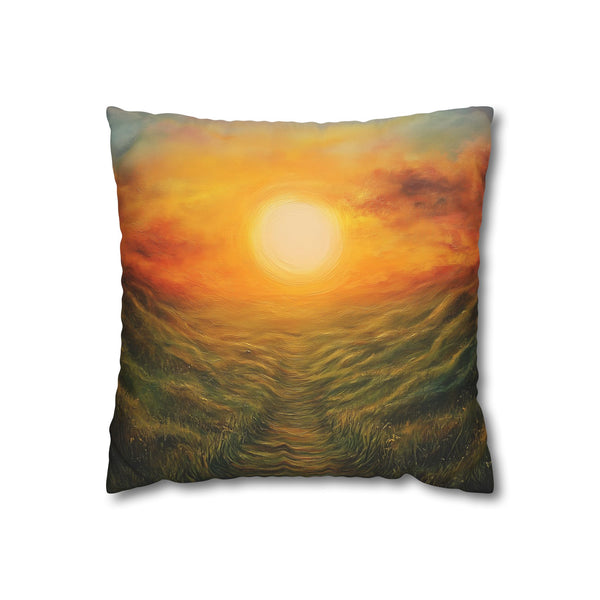 A Sunrise Symbolizing Hope and New Beginnings Double-Sided Square Cushion Cover