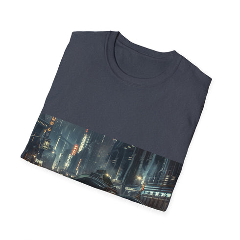 Gotham City Batmobile Tee: Charcoal T-Shirt Unleash Dark Knight Mens Womens
