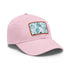 Ocean Gaze Baseball Cap in White with Light Brown Patch