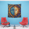 Sun & Moon Mandala: A Celestial Tapestry | Wall Tapestry | All Over Print, AOP, Decor, Halloween, Home & Living, Home Decor, Indoor, Spring Essentials, Sublimation, Tapestry | Prints with Passion