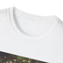 Charcoal crew neck t-shirt featuring vibrant woodland creatures in breathable cotton