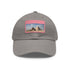 Giza Glory Baseball Cap: White cotton hat with light brown patch.