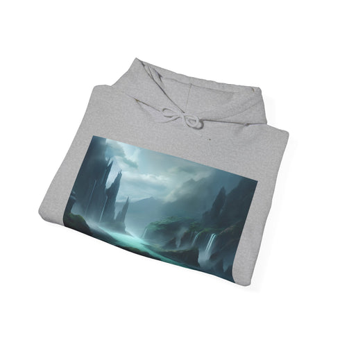 Journey to the Brink Navy Hoodie, DTG Unisex Regular Fit Sweatshirt.