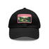 White Brazilian flag cap with light brown rectangle patch for all genders.