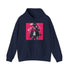 Urban Remix navy hoodie with streetwear typography for self-expression.