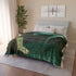Floating Library under Time Vortex — Plush Fleece Throw Blanket — Product Detail View 12