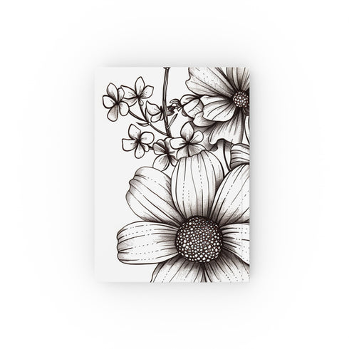 Floral Sketches: A Botanical Journal - Hand-drawn flower cover, perfect for nature-inspired writing or sketches. High-quality and versatile, great gift idea!