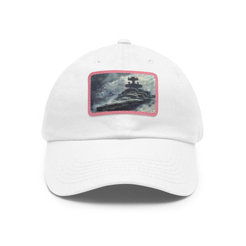 Star Wars white baseball cap with Star Destroyer patch.