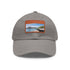 Komodo King baseball cap with Komodo dragon design, white/light brown.