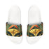 Men's Black Removable-Strap Sandals with Neoprene/Poly Strap, Sublimation Print