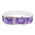 Luxurious Lavender Fields Dog Collar for medium dogs in Black Onyx.
