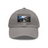 White cotton baseball cap with Angel Falls waterfall image patch.