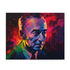 Neon watercolor Oppenheimer jigsaw puzzle with vibrant colors and 120 pieces.